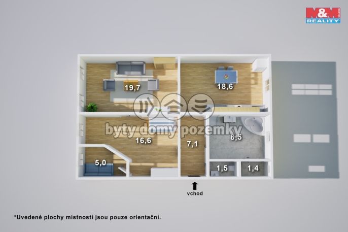 Prodej, Byt 3+kk, Teplice