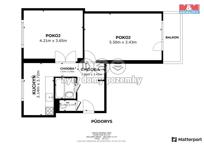 Prodej, Byt 2+1, Ostrava