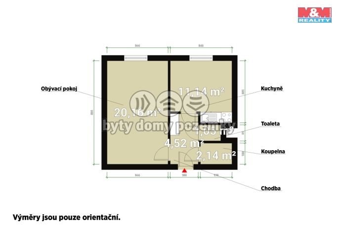 Pronájem, Byt 1+1, Horní Bříza