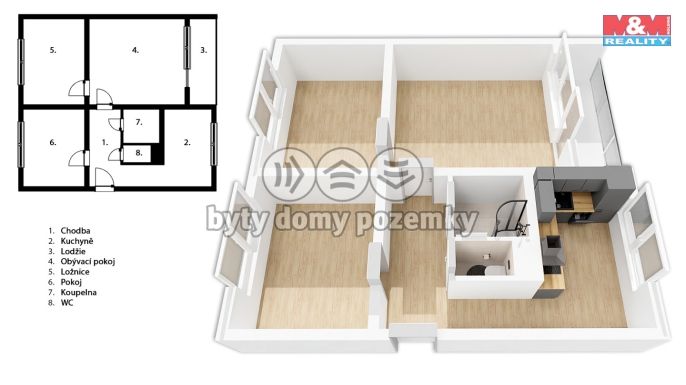 Prodej, Byt 3+1, Varnsdorf