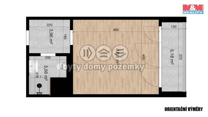 Pronájem, Byt 1+kk, Liberec