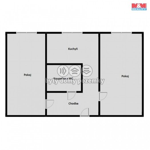 Prodej, Byt 2+1, Bílina