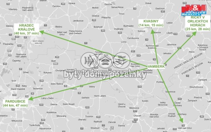 Pronájem, Byt 1+1, Vamberk