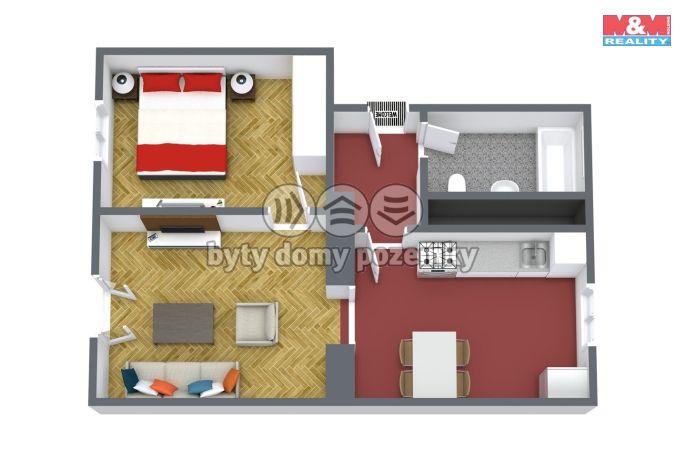 Prodej, Byt 2+1, Horní Slavkov