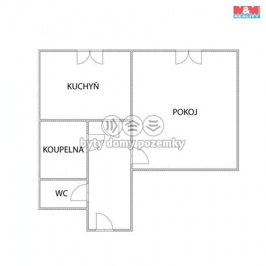 Prodej, Byt 1+1, Habartov
