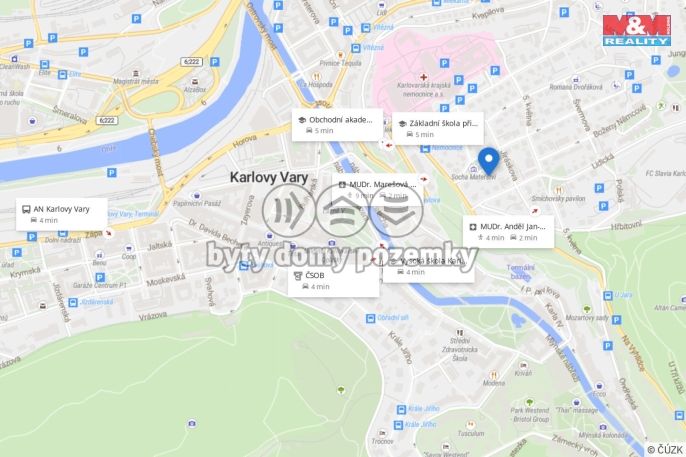 Pronájem, Byt 1+1, Karlovy Vary