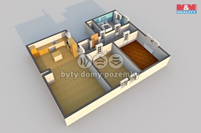 Pronájem, Byt 3+kk, Děčín