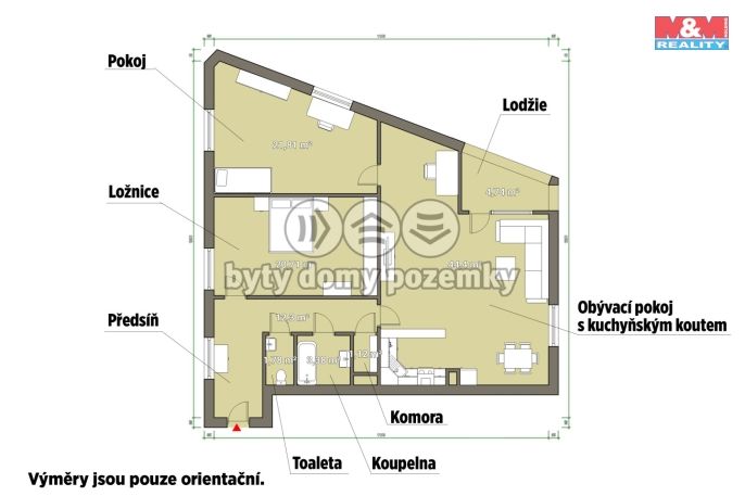 Pronájem, Byt 3+kk, Plzeň