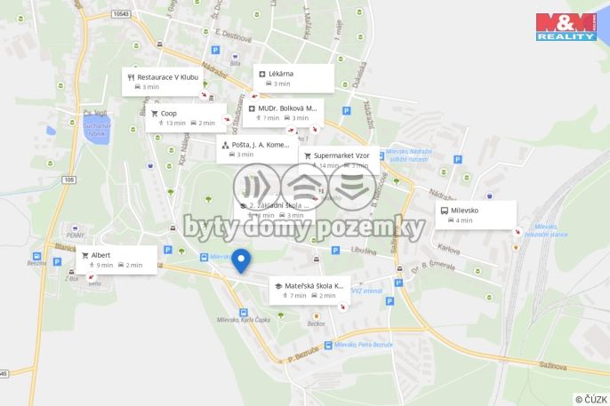 Prodej, Byt 3+1, Milevsko