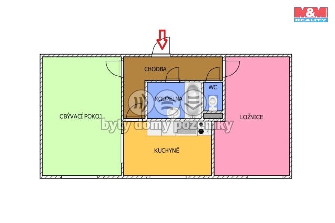 Pronájem, Byt 2+1, Golčův Jeníkov