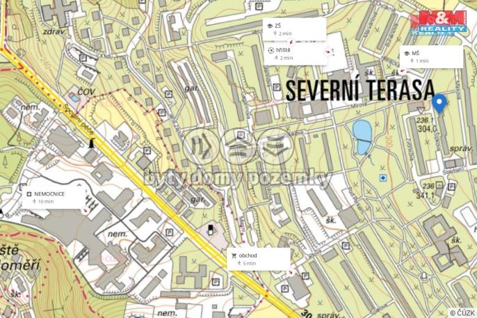 Pronájem, Byt 3+kk, Ústí nad Labem