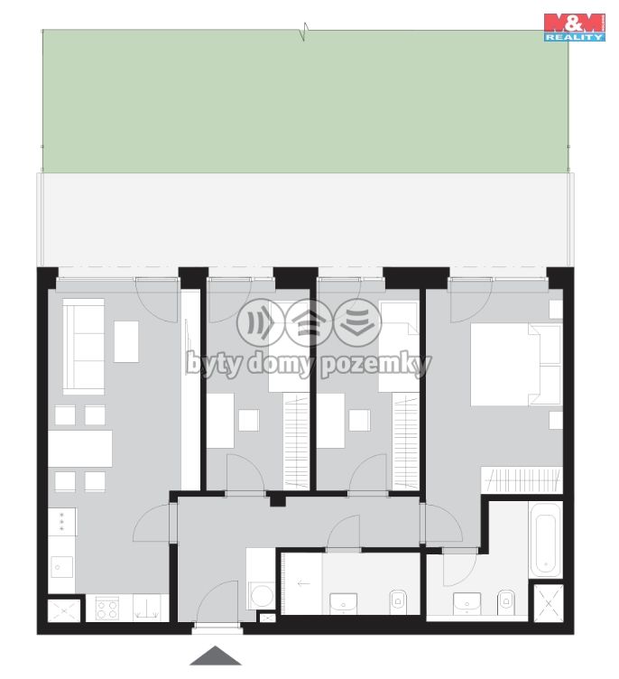 Prodej, Byt 4+kk, Kladno