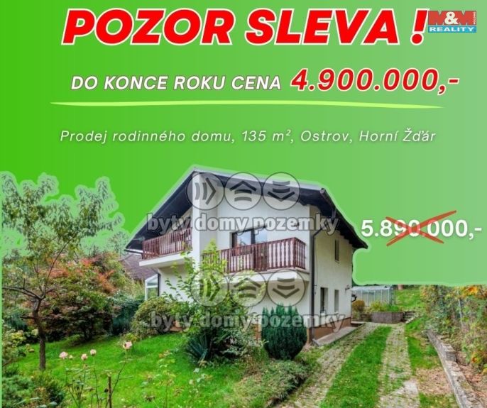 Prodej, Rodinný dům, Ostrov