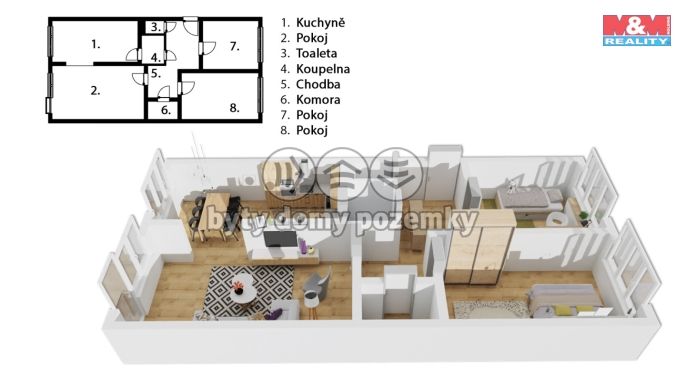 Prodej, Byt 3+1, Neratovice