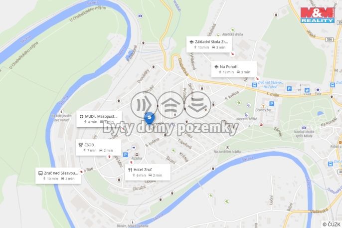 Prodej, Byt 2+1, Zruč nad Sázavou