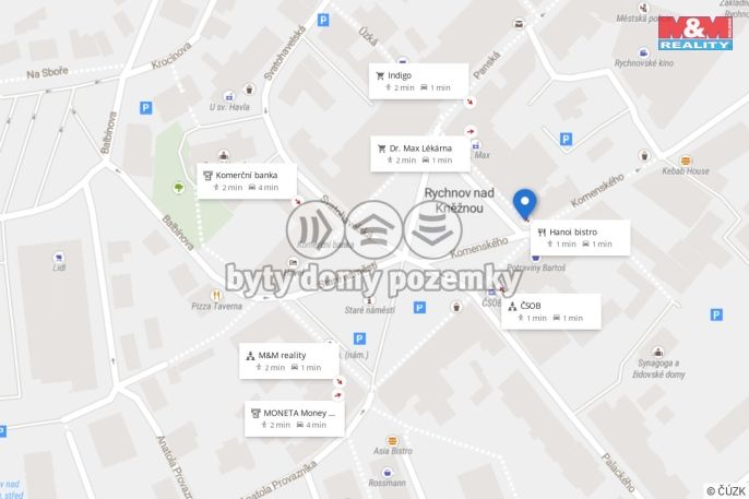 Pronájem, Kancelářský prostor, Rychnov nad Kněžnou