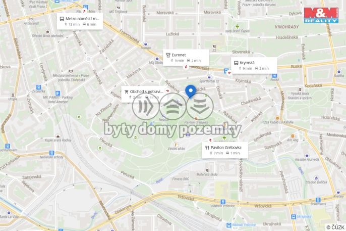 Pronájem, Byt 2+1, Praha