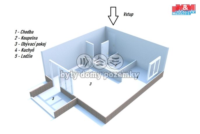 Pronájem, Byt 1+kk, Rychnov nad Kněžnou