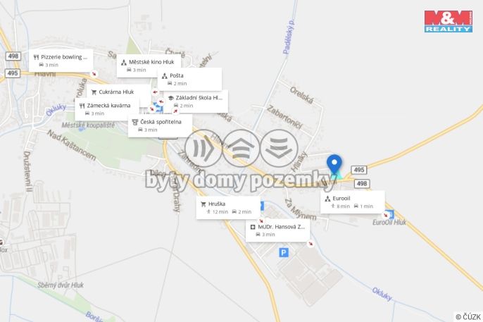 Prodej, Pozemek k bydlení, Hluk