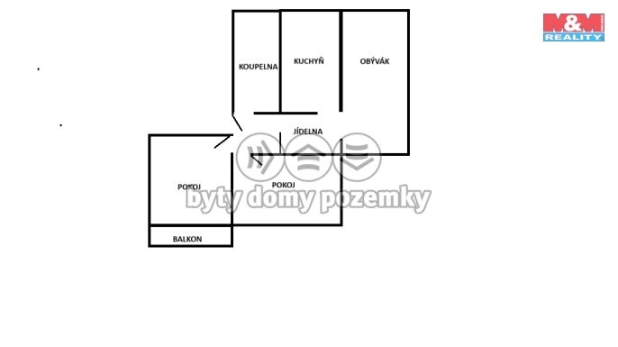Prodej, Byt 3+1, Žandov