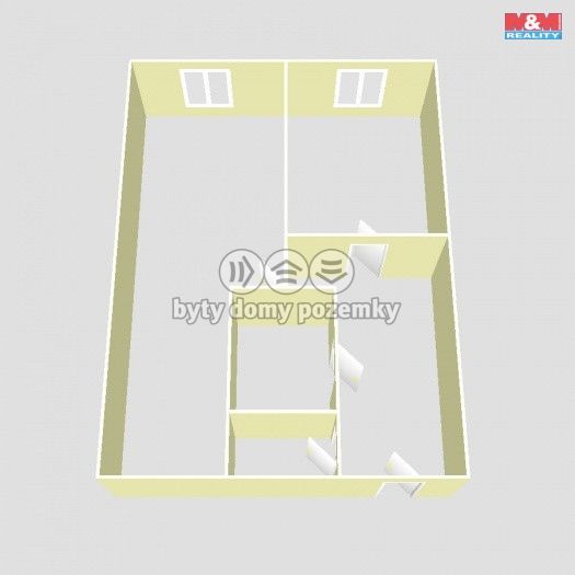 Pronájem, Byt 2+kk, Kolín