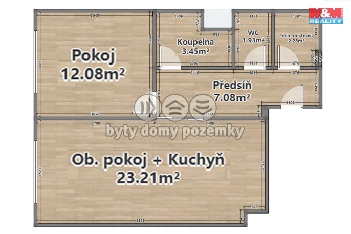 Pronájem, Byt 2+kk, Plzeň