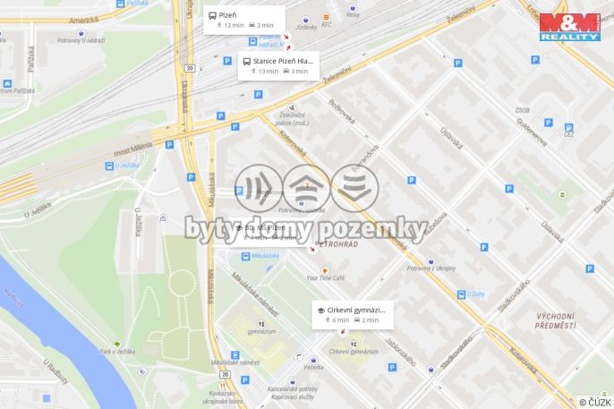 Pronájem, Byt 1+kk, Plzeň