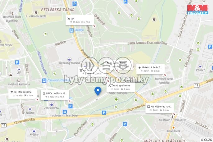 Prodej, Byt 1+kk, Klášterec nad Ohří