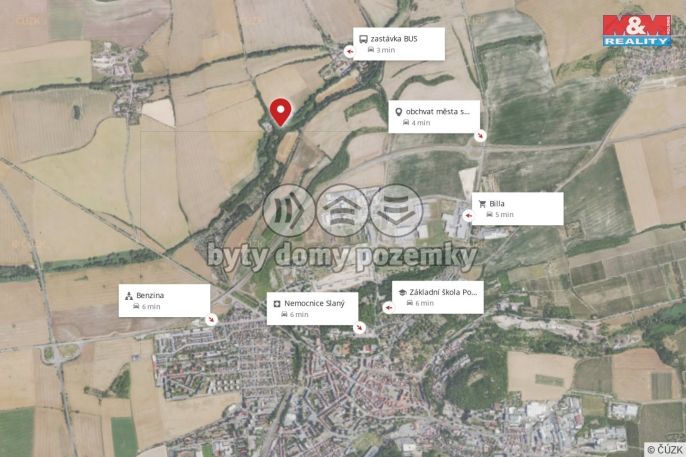 Prodej, Pozemek k bydlení, Slaný