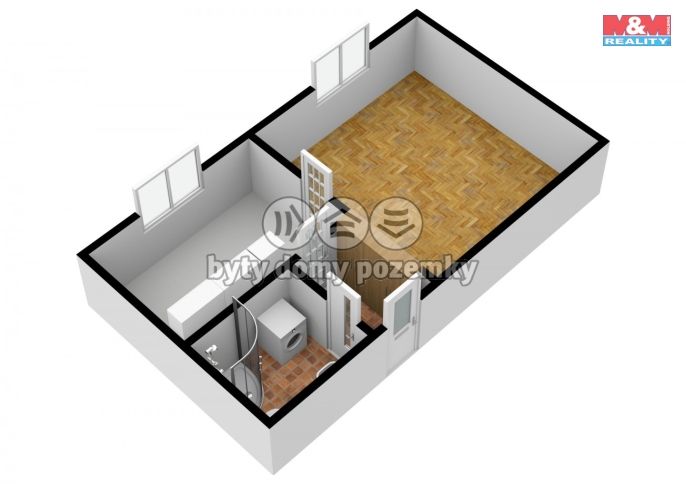 Pronájem, Byt 1+1, Kladno