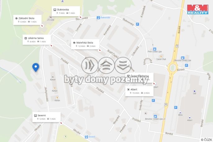 Pronájem, Byt 1+1, Česká Lípa