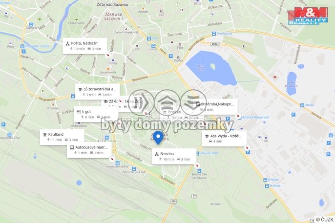 Prodej, Byt 1+1, Žďár nad Sázavou