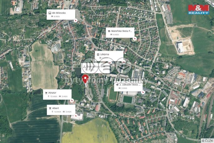 Prodej, Byt 3+1, Milevsko