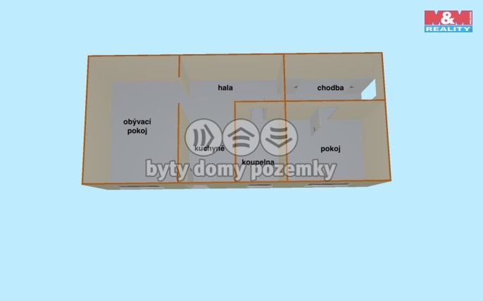 Prodej, Byt 2+1, Veselí nad Lužnicí