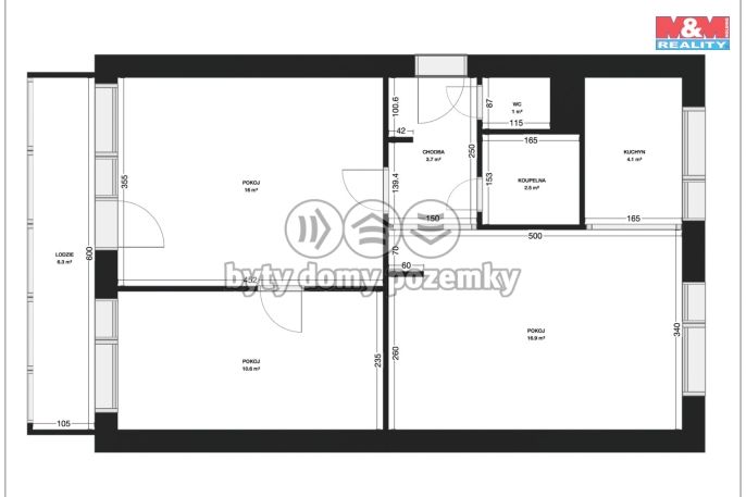 Prodej, Byt 3+1, Pardubice