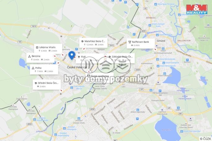 Pronájem, Byt 1+1, České Velenice