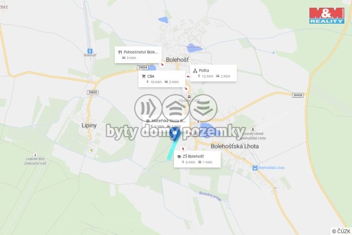 Prodej, Pozemek k bydlení, Bolehošť