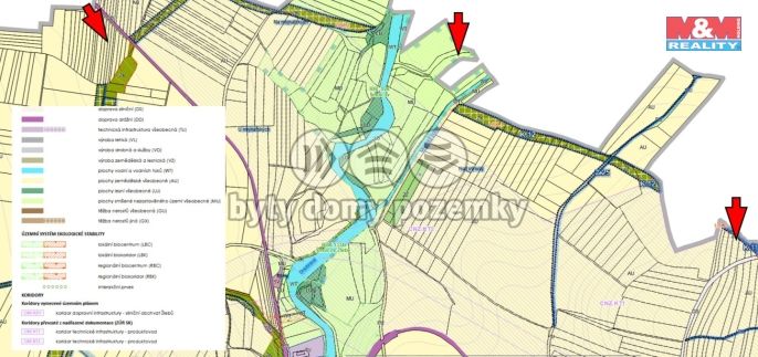 Prodej, Pole, Žleby