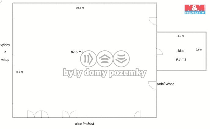 Pronájem, Kancelářský prostor, Kostelec nad Černými lesy