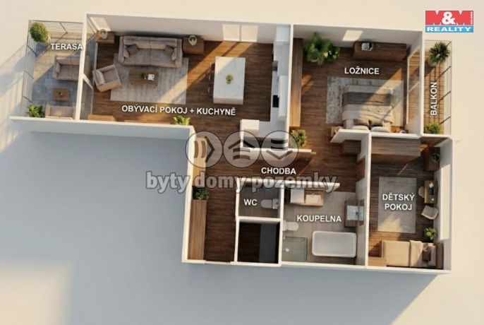 Prodej, Byt 3+kk, Praha