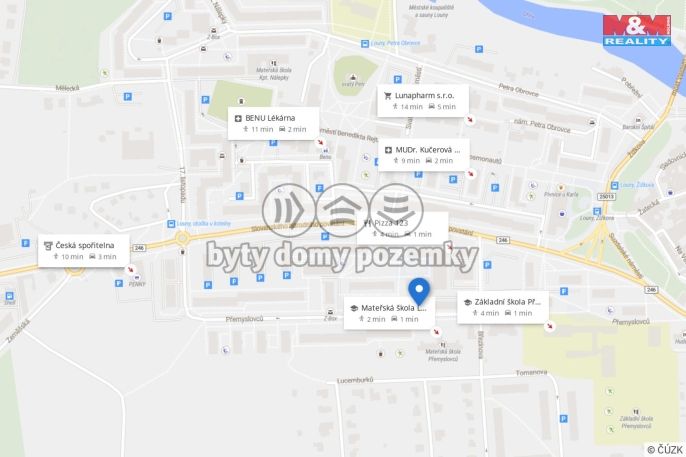 Prodej, Byt 2+1, Louny