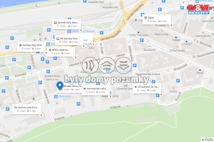 Pronájem, Byt 2+kk, Karlovy Vary