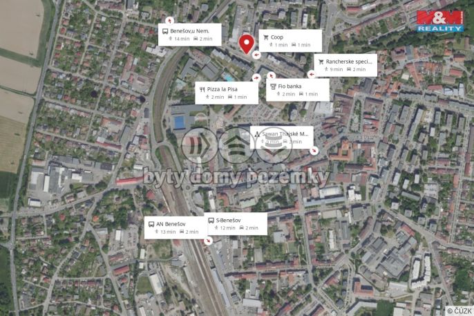 Pronájem, Byt 1+1, Benešov