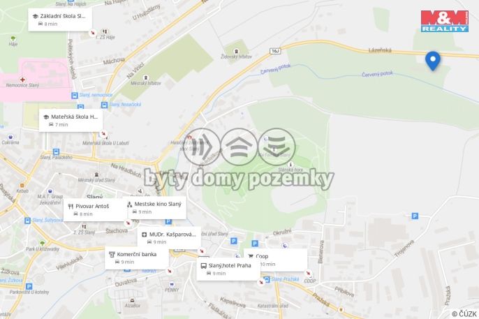 Pronájem, Byt 1+kk, Slaný