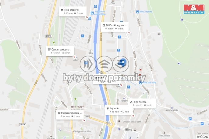 Prodej, Byt 2+1, Bílina