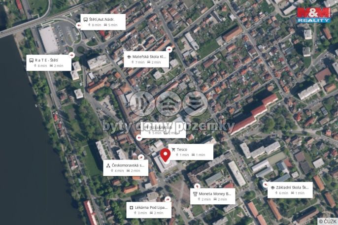 Pronájem, Obchod a služby, Štětí