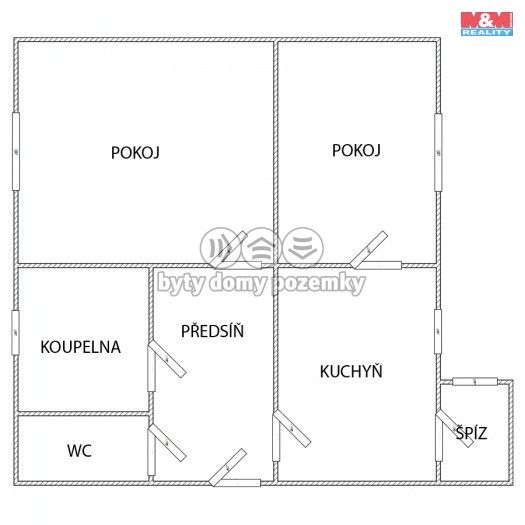 Prodej, Byt 2+1, Most