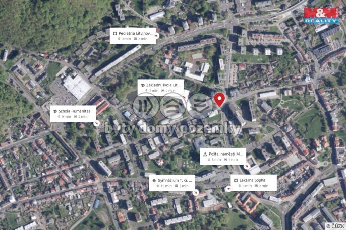 Pronájem, Byt 2+1, Litvínov