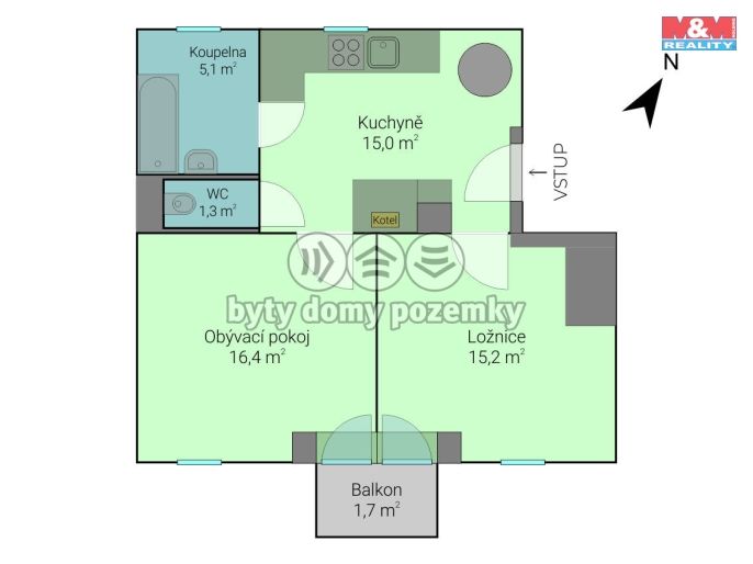 Prodej, Byt 2+1, Bílovice nad Svitavou