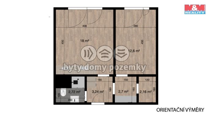 Pronájem, Byt 2+kk, Liberec